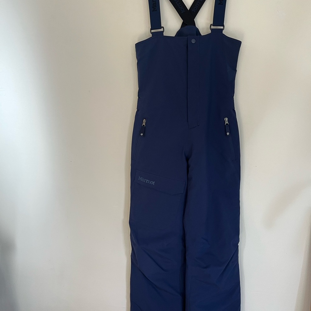 Navy Blue Marmot Youth XL Snow Bib Pants Ski